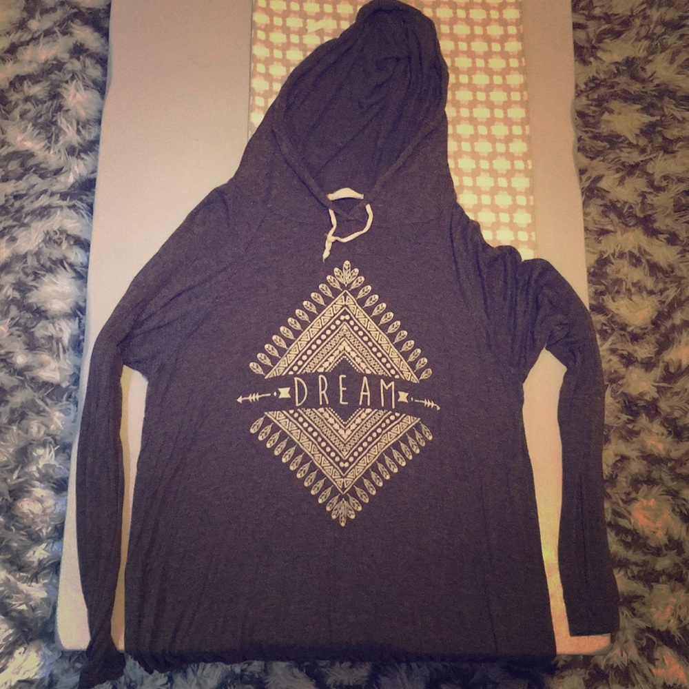 Thin hoodie; shirt like material